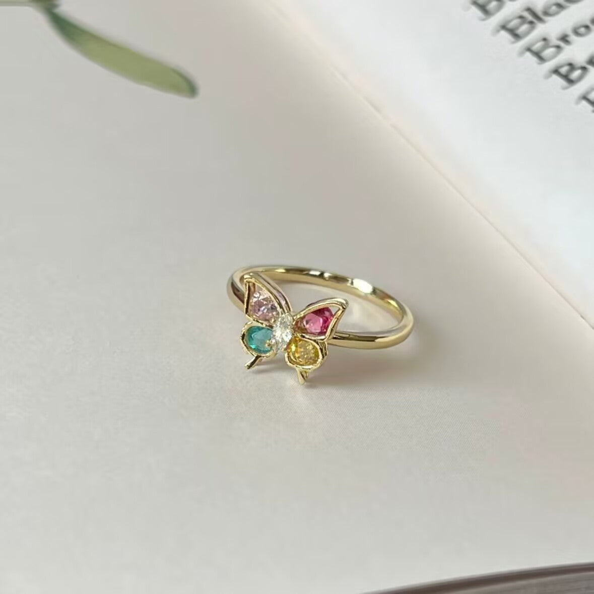 Hollow Butterfly Ring