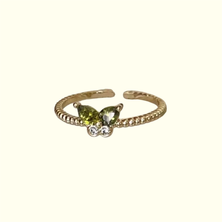 Fairy Green Butterfly Ring