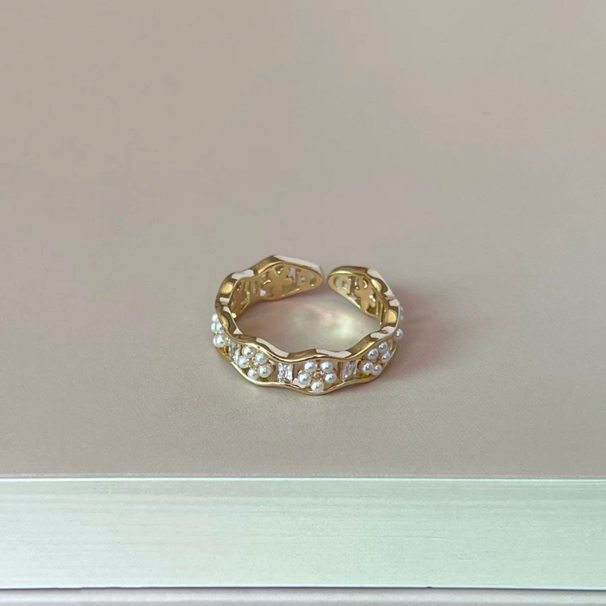 Pearl Flower Ring