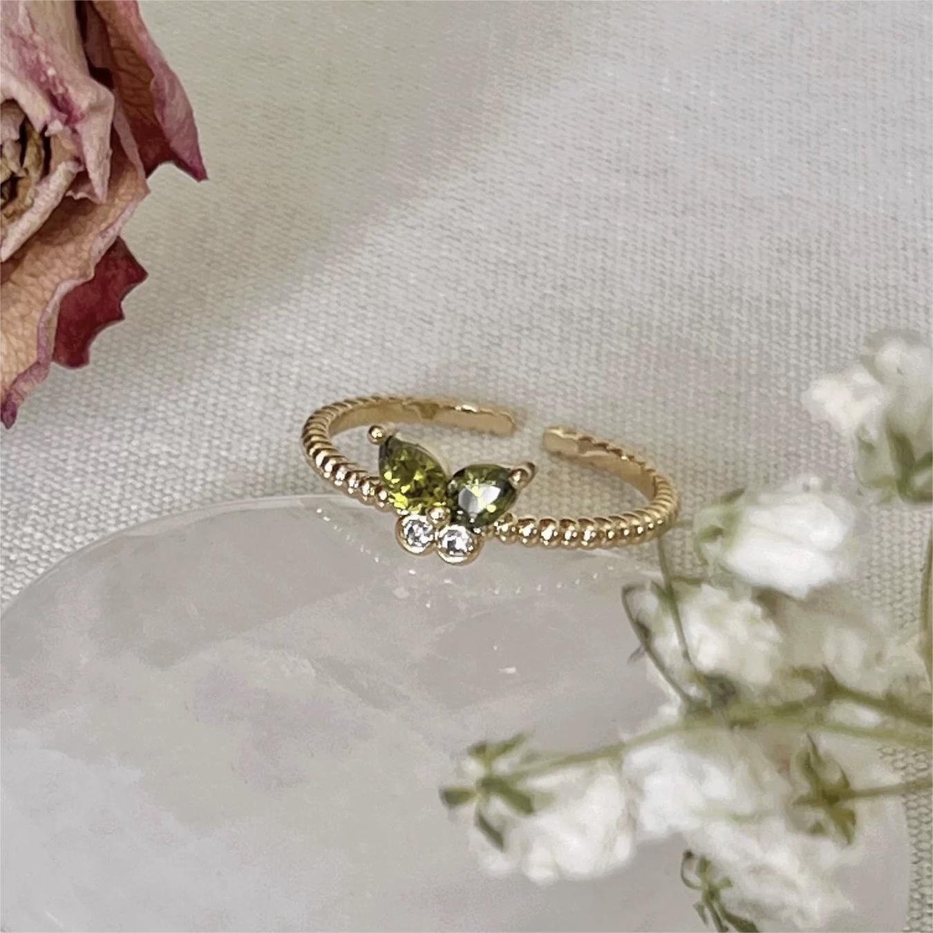 Fairy Green Butterfly Ring